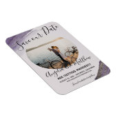 Magnet Flexible Parties scintillant moderne violet gris étincelle  (Côté Droit)