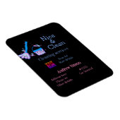 Magnet Flexible Parties scintillant rose bleue nettoyant pop ajout (Côté Droit)