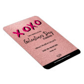 Magnet Flexible Parties scintillant rose Gold Virtual Galentine's (Côté Droit)