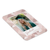 Magnet Flexible Parties scintillant rose moderne Script Graduation (Côté Droit)