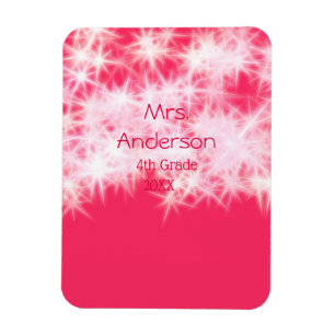 Magnet Flexible Parties scintillant rose rouge étincelante Retour 
