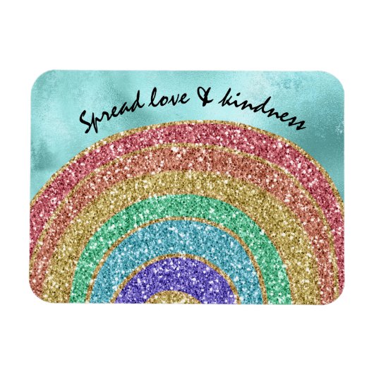 Magnet Flexible Parties scintillant Sparkle Gold Rainbow (Horizontal)
