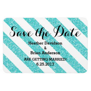 Magnet Flexible Parties scintillant turquoise Regarder les bandes