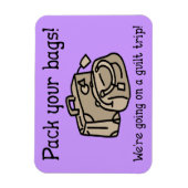 Magnet Flexible Partir avec un sentiment de culpabilité aimant drô (Vertical)