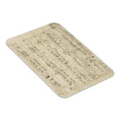 Magnet Flexible Partition sur parchemin manuscrite en encre (Côté Droit)