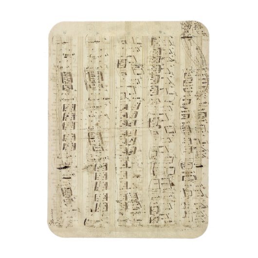 Magnet Flexible Partition sur parchemin manuscrite en encre (Vertical)