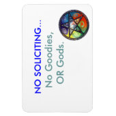 Magnet Flexible Pas d'aimant de sollicitation, avec Pentacle (Vertical)