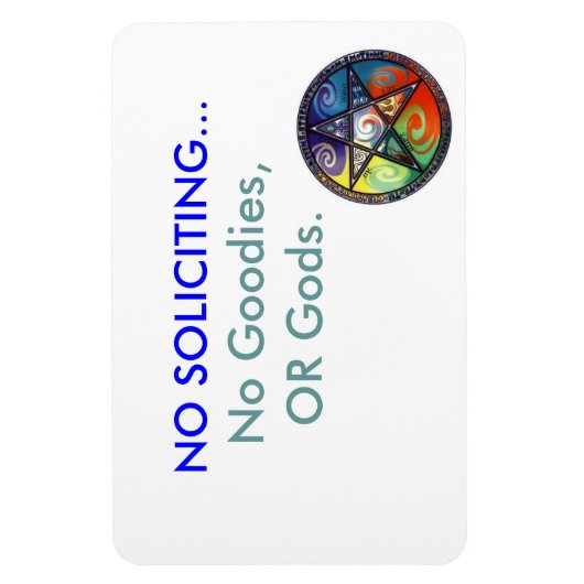 Magnet Flexible Pas d'aimant de sollicitation, avec Pentacle (Vertical)