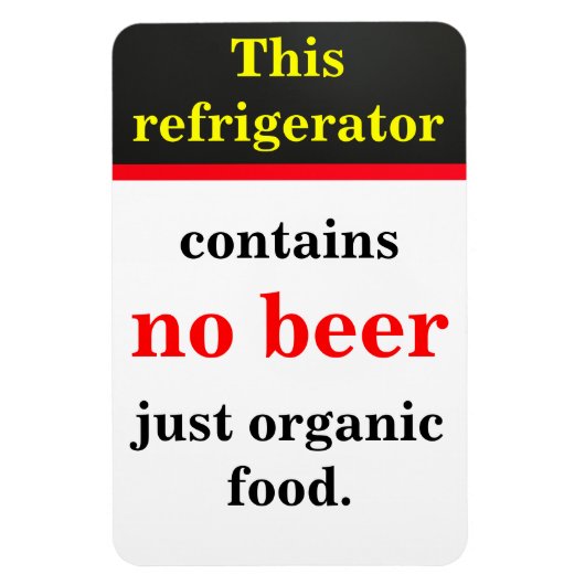 Magnet Flexible Pas de bière (Vertical)