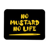 Magnet Flexible Pas de moutarde Pas de vie (Horizontal)