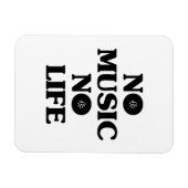 MAGNET FLEXIBLE PAS DE MUSIQUE PAS DE VIE (Horizontal)