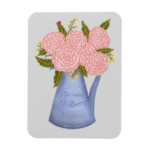 Magnet Flexible Pas de pluie pas de fleurs arrosoir avec des fleur
