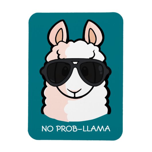 Magnet Flexible Pas de Prob-Llama (Vertical)