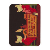 Magnet Flexible Pas d'endroit comme la maison Sunbonnet Baby Magne (Vertical)