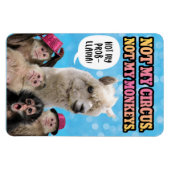 Magnet Flexible Pas Mon Cirque, Pas Mes Singes, Pas Mon ProbLlama (Horizontal)