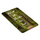 Magnet Flexible Pas tous qui se baladent - texte blanc-randonneur  (Côté Droit)