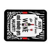 Magnet Flexible Passe-moi le vin ! (Horizontal)