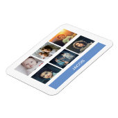 Magnet Flexible Pastel Blue Custom Photo - Personalized (Côté Gauche)