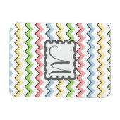 Magnet Flexible Pastel Chevron avec Monogram de Shirley Taylor (Horizontal)