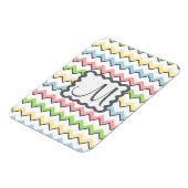 Magnet Flexible Pastel Chevron avec Monogram de Shirley Taylor (Côté Gauche)