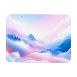 Magnet Flexible Pastel Horizons : Où les nuages rencontrent les rê