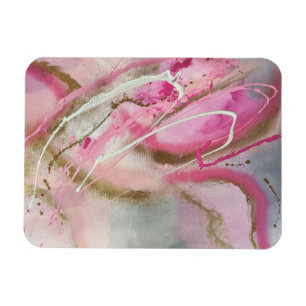 Magnet Flexible Pastel pink Abstract Art on Canvass