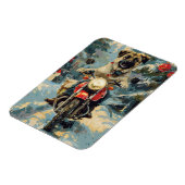 Magnet Flexible Pasteur anatolien Chien à cheval Moto Noël (Côté Gauche)