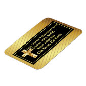 Magnet Flexible Pasteur d'église Classy Or Et Noir  (Côté Gauche)