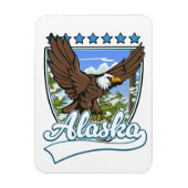 Magnet Flexible Patch de voyage Alaska (Vertical)