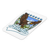 Magnet Flexible Patch de voyage en Alaska (Côté Gauche)