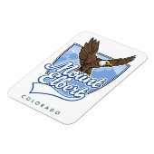 Magnet Flexible Patch de voyage Mont Elbert (Côté Gauche)