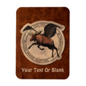 Magnet Flexible Patch Flying Moose Aviation (Vertical)