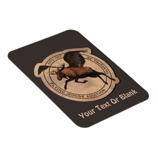 Magnet Flexible Patch Flying Moose Aviation (Côté Droit)