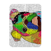 Magnet Flexible Patchwork Bulldog (Vertical)