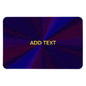 Magnet Flexible Patchwork circulaire de dégradé bleu à pourpre (Horizontal)