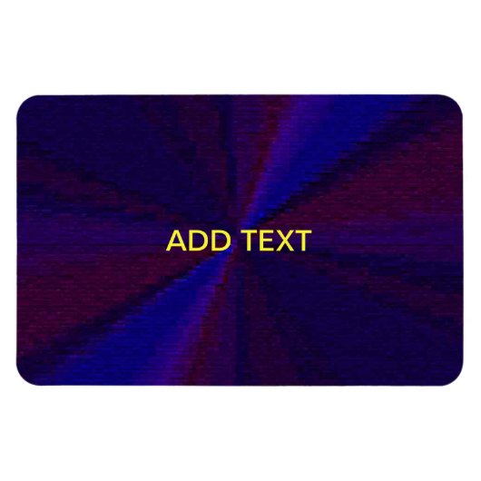 Magnet Flexible Patchwork circulaire de dégradé bleu à pourpre (Horizontal)