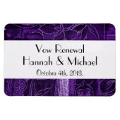 Magnet Flexible Patchwork Motif, Patchwork violet, Renouvellement  (Horizontal)