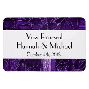Magnet Flexible Patchwork Motif, Patchwork violet, Renouvellement 