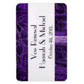 Magnet Flexible Patchwork Motif, Patchwork violet, Renouvellement  (Vertical)