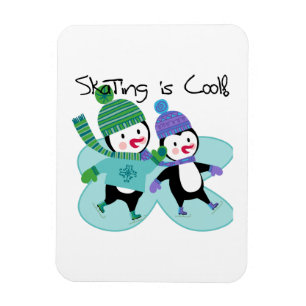 Magnet Flexible Patinage de pingouins est Cool