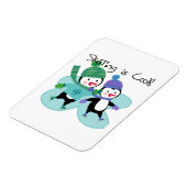 Magnet Flexible Patinage de pingouins est Cool (Côté Gauche)