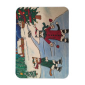 Magnet Flexible Patinage sur glace de Noël (Vertical)