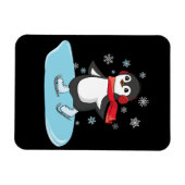 Magnet Flexible Patinage sur glace Pingouin (Horizontal)