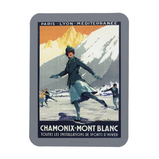 Magnet Flexible Patinage sur glace - Poster du Promo olympique de  (Vertical)
