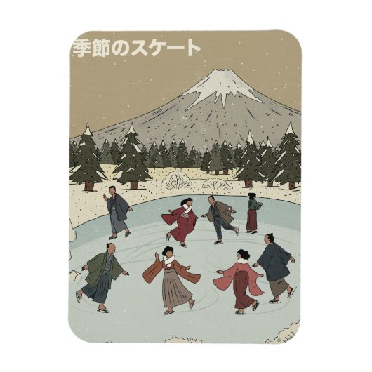 Magnet Flexible Patinage sur glace saisonnier (Vertical)