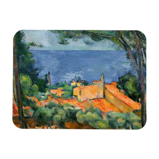 Magnet Flexible Paul Cezanne - Estaque aux toits rouges (Horizontal)