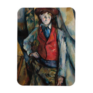 Magnet Flexible Paul Cezanne - Garçon au gilet rouge