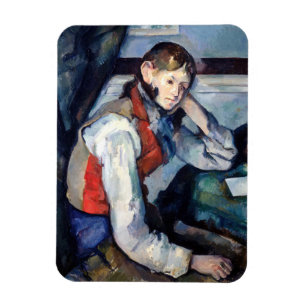 Magnet Flexible Paul Cezanne - Garçon au gilet rouge