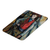 Magnet Flexible Paul Cezanne - Garçon dans la veste rouge (Côté Gauche)