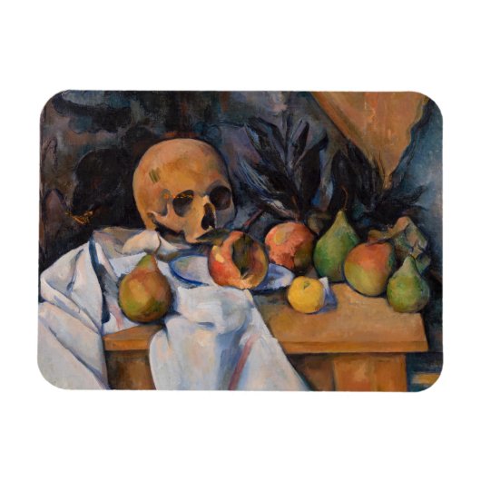 Magnet Flexible Paul Cezanne - La vie morte avec le crâne (Horizontal)